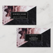 絵を描 |石板幾何学色ブロック 名刺 (正面/裏面)