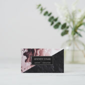 絵を描 |石板幾何学色ブロック 名刺 (スタンド正面)