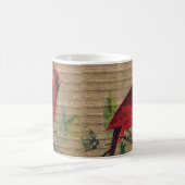 絵を描（鳥）ショウジョウコウカンチョウ鳥デザインコーヒーマグカップ コーヒーマグカップ (中央)