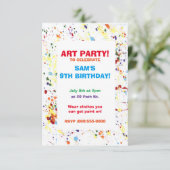 「絵を描/Artパーティー」招待状 招待状 (スタンド正面)