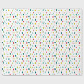 絵を描absカラフルのストローク ラッピングペーパー (フラット)