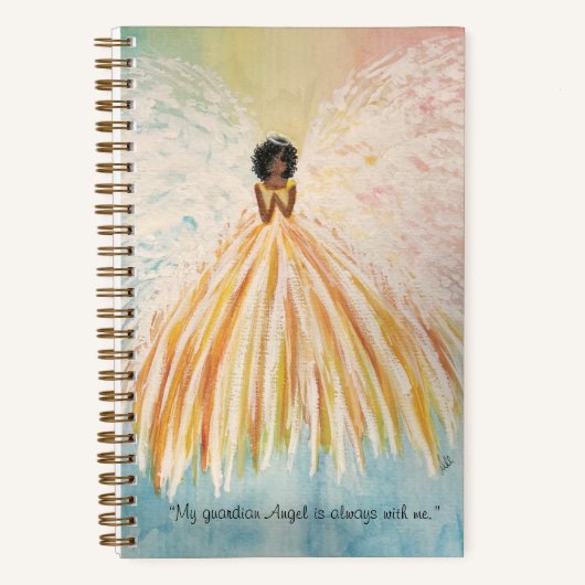 絵を描Angels Spiral Notebook (5.5 x 8.5) ノートブック (正面)
