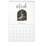 絵を描Archパーソナライズされた Photo Calendar カレンダー (3月 2026)