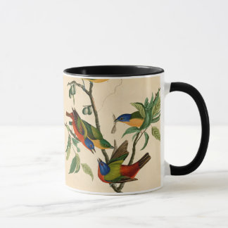 絵を描Audubon Birdの絵を描Bunting マグカップ