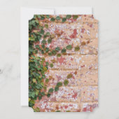 絵を描Bricks Green Ivy Wedding Save the Date セーブザデート (裏面)