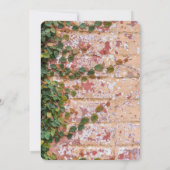 絵を描Bricks Green Ivy Wedding Save the Date セーブザデート (裏面)