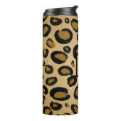 絵を描Cheetah Leopardプリントスポット金ゴールドベージュタン タンブラー (回転左)