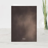 絵を描Cocoa Brown折畳みビジネス シーズンカード (裏面)