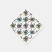 絵を描Drop Palm Treeパターン スタンダードカクテルナプキン (角)