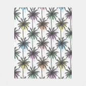 絵を描Drop Palm Treeパターン フリースブランケット (正面)