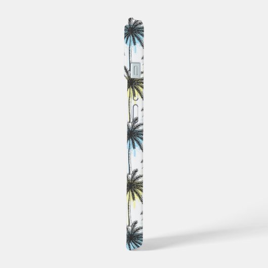 絵を描Drop Palm Treeパターン iPhone 15ケース (左側面)