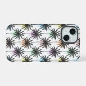 絵を描Drop Palm Treeパターン iPhone 15ケース (裏面横)