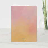 絵を描JOY金ゴールドピンク折り畳みビジネス シーズンカード (裏面)