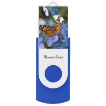 絵を描Lady Butterfly USBフラッシュドライブ