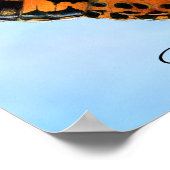 絵を描Lady Butterfly Water Color絵を描's Poster ポスター (角)