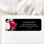 絵を描Magnolia on Black | 結婚s ラベル (インサイチュ)