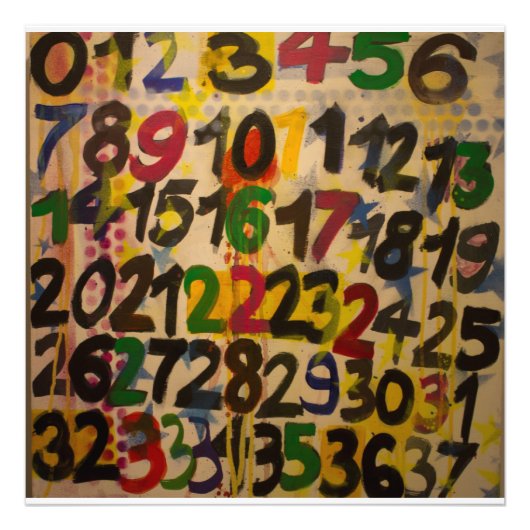 絵を描MaxとMaryによる数数 フォトプリント (正面)