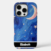 絵を描Moonlight Starry電話カバー Case-Mate iPhoneケース (裏面)