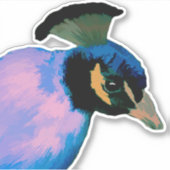 絵を描Peacock Vinylシール シール (正面)