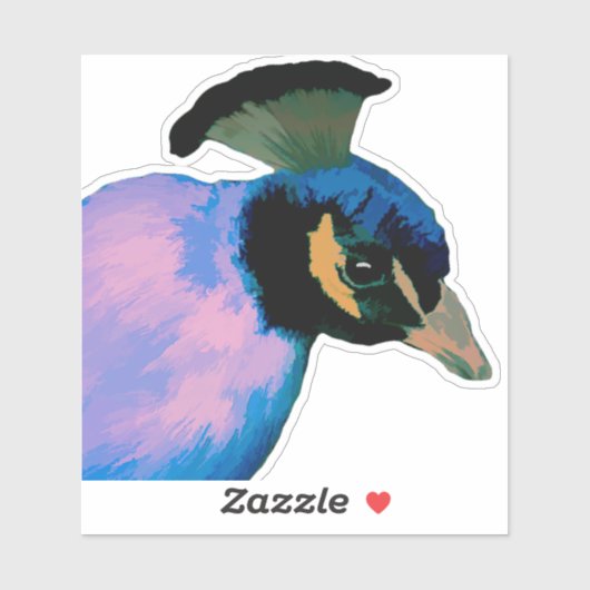 絵を描Peacock Vinylシール シール (シート)