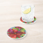 絵を描Pointsettiaかわいらし; コースター (側面)