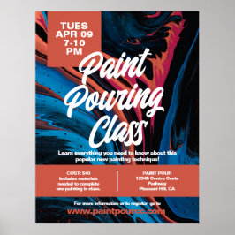 絵を描Pour Class ポスター