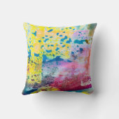 絵を描s/水の色/モダン/美的/スタイル クッション (裏面)