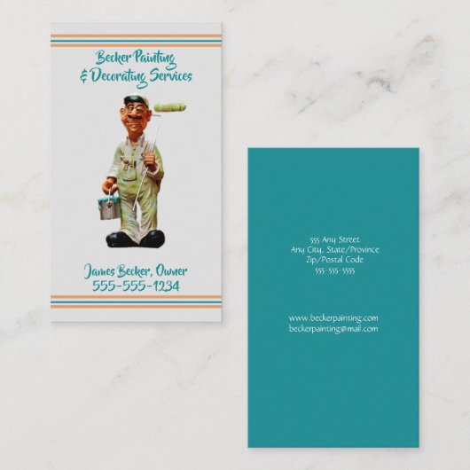 絵を描s -'飾 - Painter Business Card 名刺 (正面/裏面)