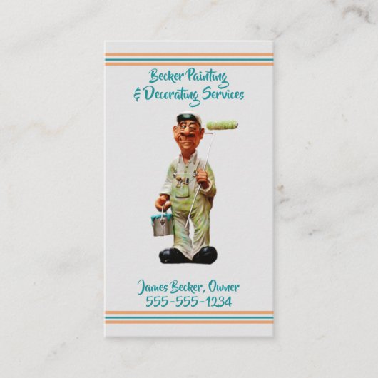 絵を描s -'飾 - Painter Business Card 名刺 (正面)