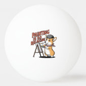 絵を描s Is Soリラックス, Corgi Artist 卓球ボール (裏面)