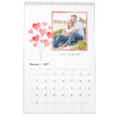 絵を描Seasonsパーソナライズされた Photo Calendar カレンダー (2月 2027)