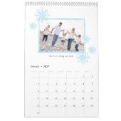 絵を描Seasonsパーソナライズされた Photo Calendar カレンダー (1月 2027)