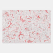 絵を描Smudge Christmas Wrapping紙- お洒落 ラッピングペーパーシート (正面2)