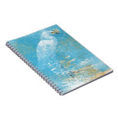 絵を描Snowy Egretアートワーク |スパイラルノートブック ノートブック (右側)