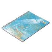 絵を描Snowy Egretアートワーク |スパイラルノートブック ノートブック (左側)