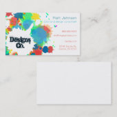 絵を描Spatters Artist Designer 名刺 (正面/裏面)