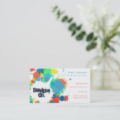 絵を描Spatters Artist Designer 名刺 (スタンド正面)