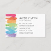 絵を描Splash Art Designer Artist 名刺 (裏面)