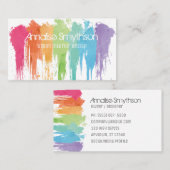 絵を描Splash Art Designer Artist 名刺 (正面/裏面)