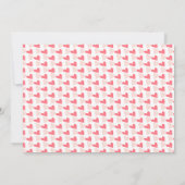 絵を描Stroke Love Valentines Day Photo Card (裏面)