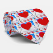 絵を描Valentineハート写真の追加 ネクタイ (ロール)