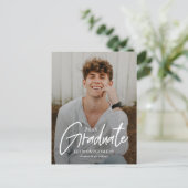 絵を描Word編集可能カラー卒業はがき ポストカード (スタンド正面)