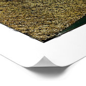 絵を運転する赤い干し草の供給のトラックのハイウェー ポスター (角)