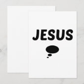 絵付きのJESUS 招待状 (正面/裏面)