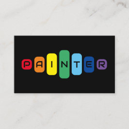 絵師エレガントの虹色の文字 名刺