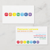 絵師エレガントの虹色の文字 名刺 (正面/裏面)