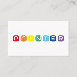 絵師エレガントの虹色の文字 名刺