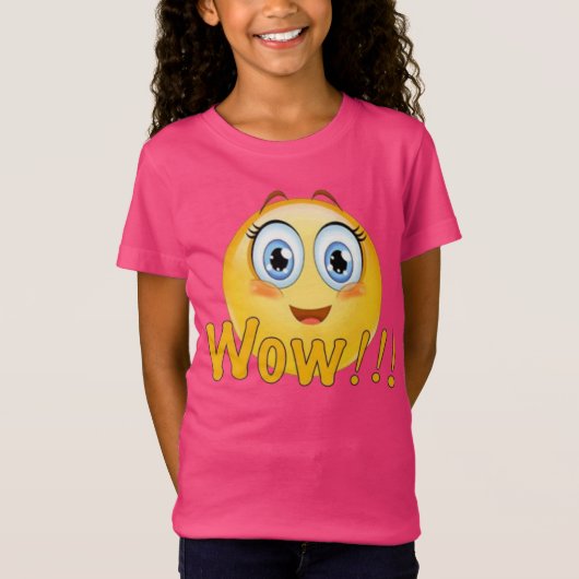 絵文字うわー！ Tシャツ (正面)