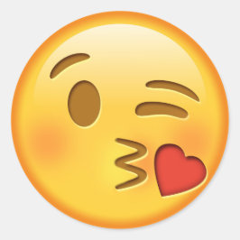 絵文字おもしろい光沢ラウンドステッカー ラウンドシール