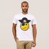 絵文字おもしろい海賊Tシャツ Tシャツ (正面フル)